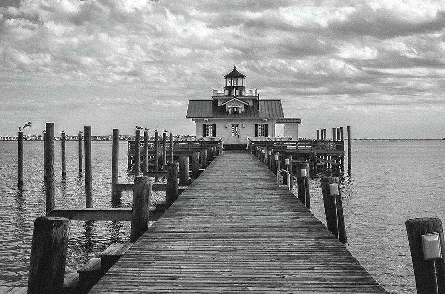 Roanoke Marshes Light Photograph by David Sutton