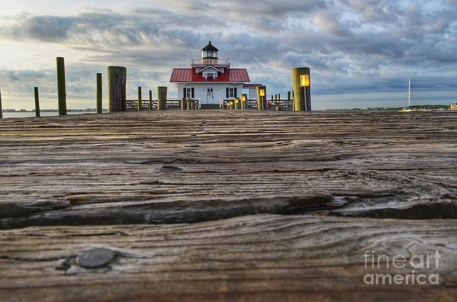 Roanoke Marshes Lighthouse at Sunrise Photograph by Jason Freedman