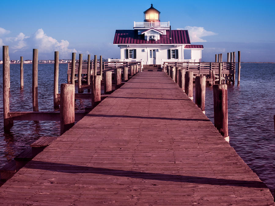 Roanoke Marshes Lighthouse Photograph by Penny Lisowski