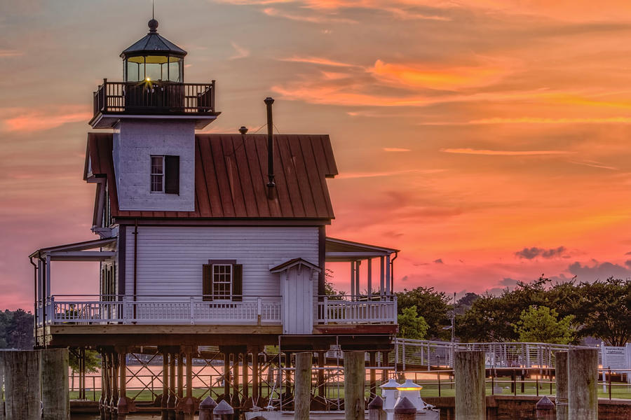 Landscape Photograph - Roanoke River Lighthouse II by Pete Federico Landscape Photograph - Roanoke River Lighthouse II by Pete Federico