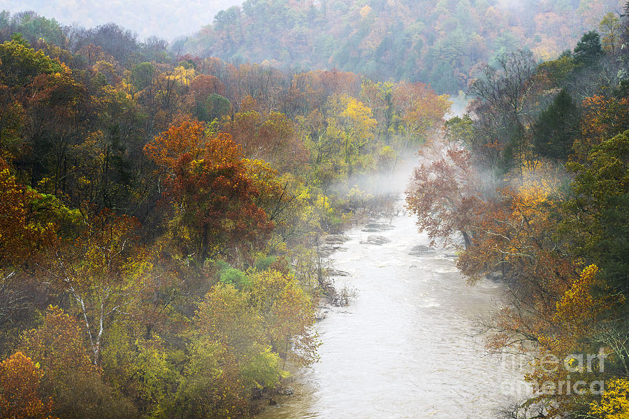 Roanoke River with Fog Photograph by Thomas R Fletcher
