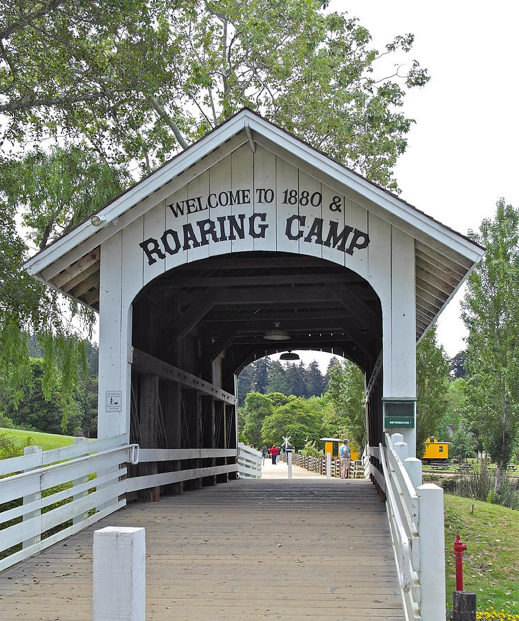 Roaring Camp Covered Bridge Photograph by Michele Myers