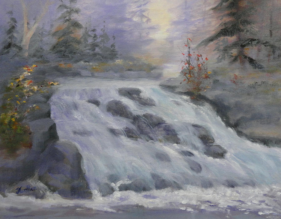 Roaring Falls 11x14 Painting by Judy Fischer Walton