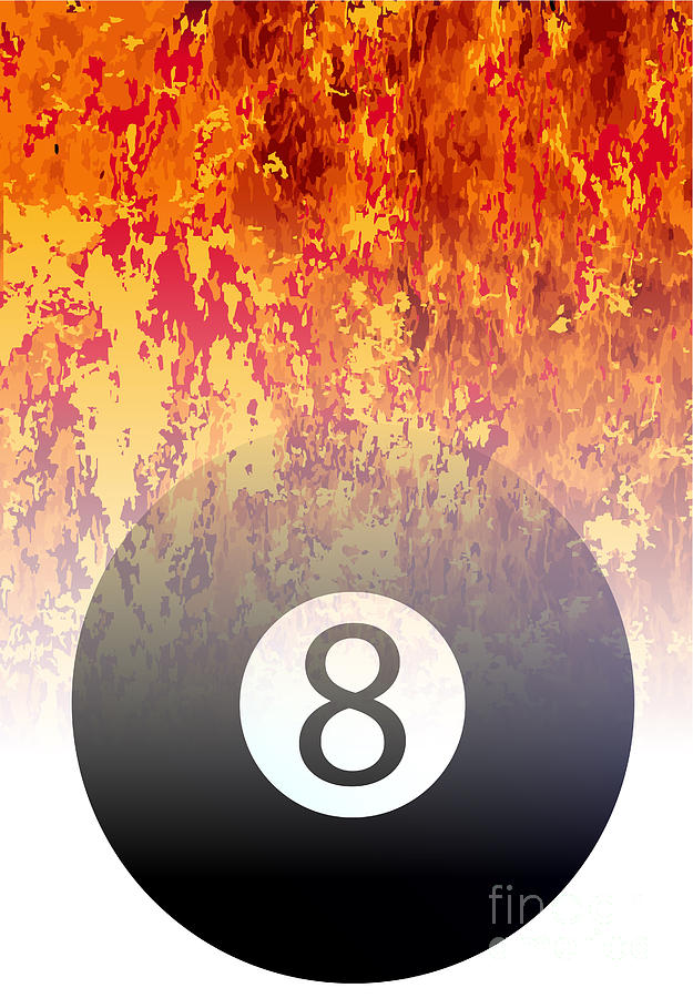 Flaming 8 ball  Pool balls, Pool art, Billiards