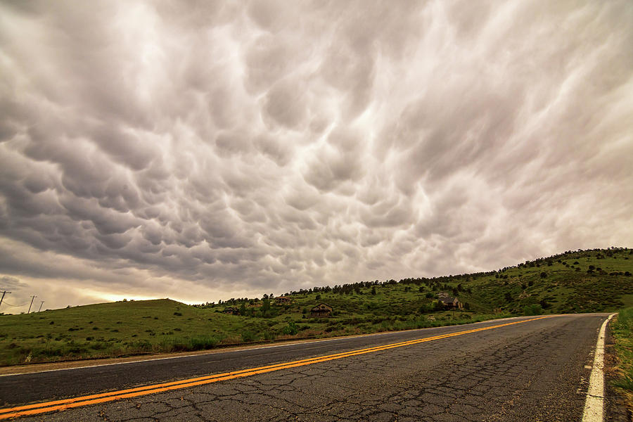 Roaring Storming Highway Skies Photograph