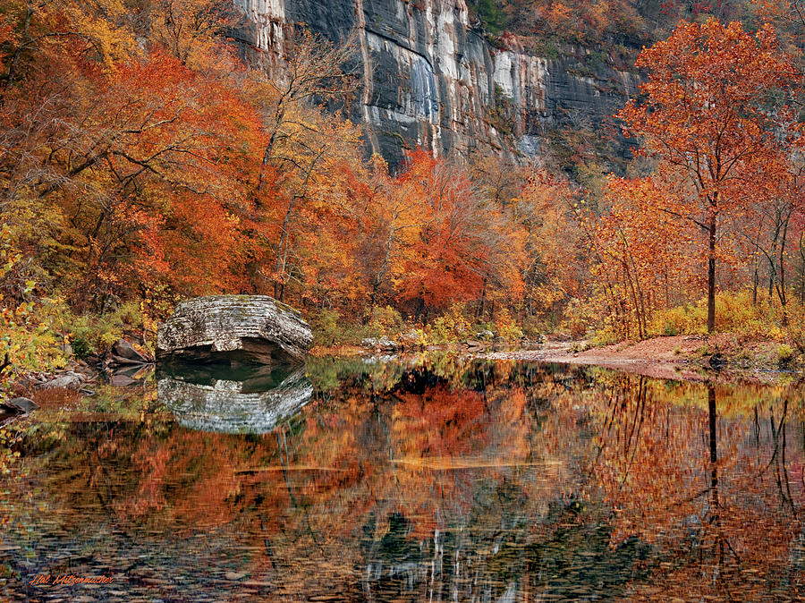 Roark Bluff Fall Colors Photograph by Hal Mitzenmacher