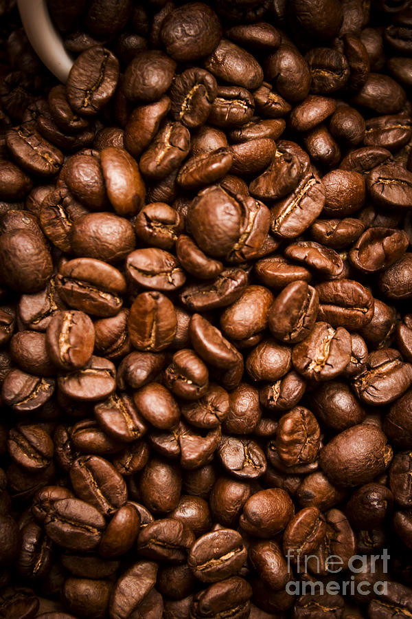 Roasted coffee beans background Photograph by Jorgo Photography