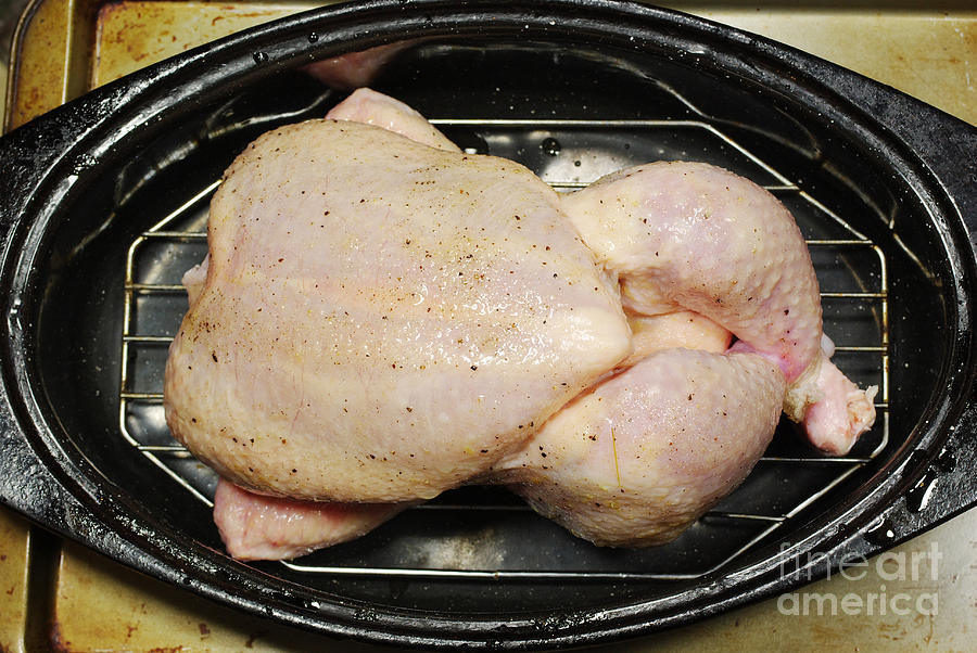 Roasting Whole Chicken, 2 Of 5 Photograph by Scimat