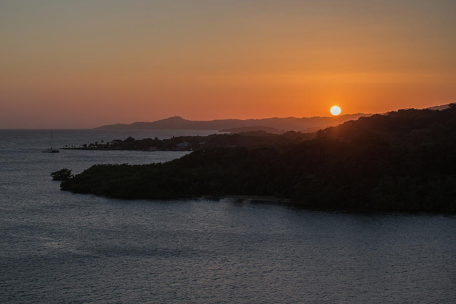 Roatan Sunset Photograph by Ronnie Maum