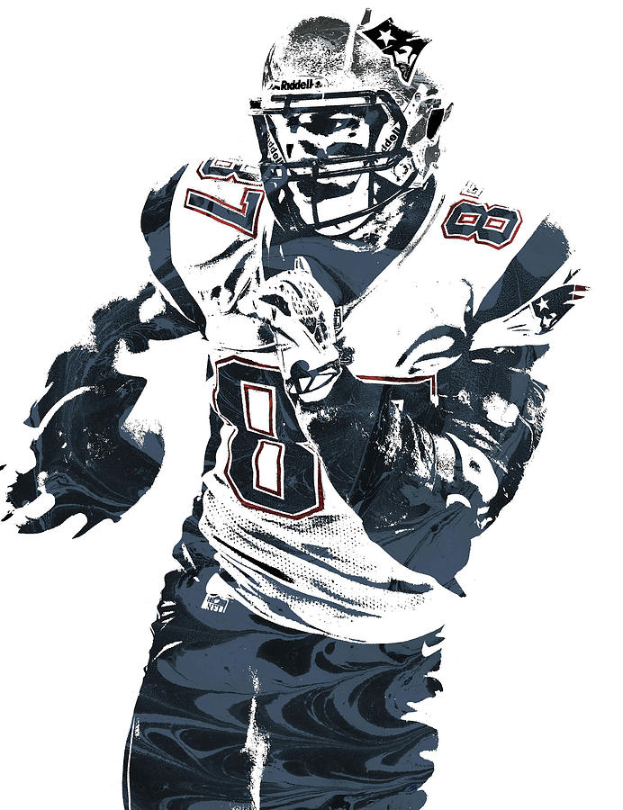 Rob Gronkowski NEW ENGLAND PATRIOTS PIXEL ART 4 T-Shirt by Joe Hamilton -  Fine Art America