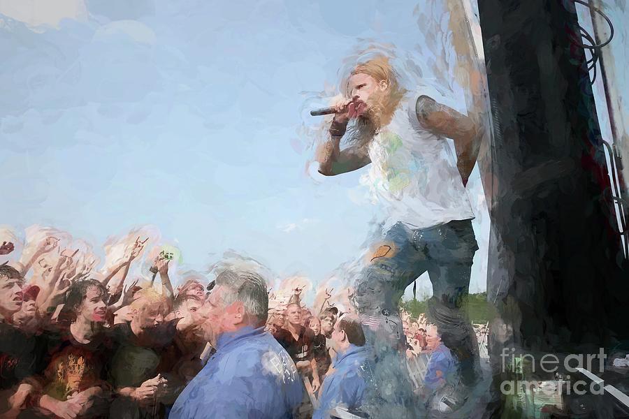 Hat Painting - Rob Zombie Painting by Concert Photos