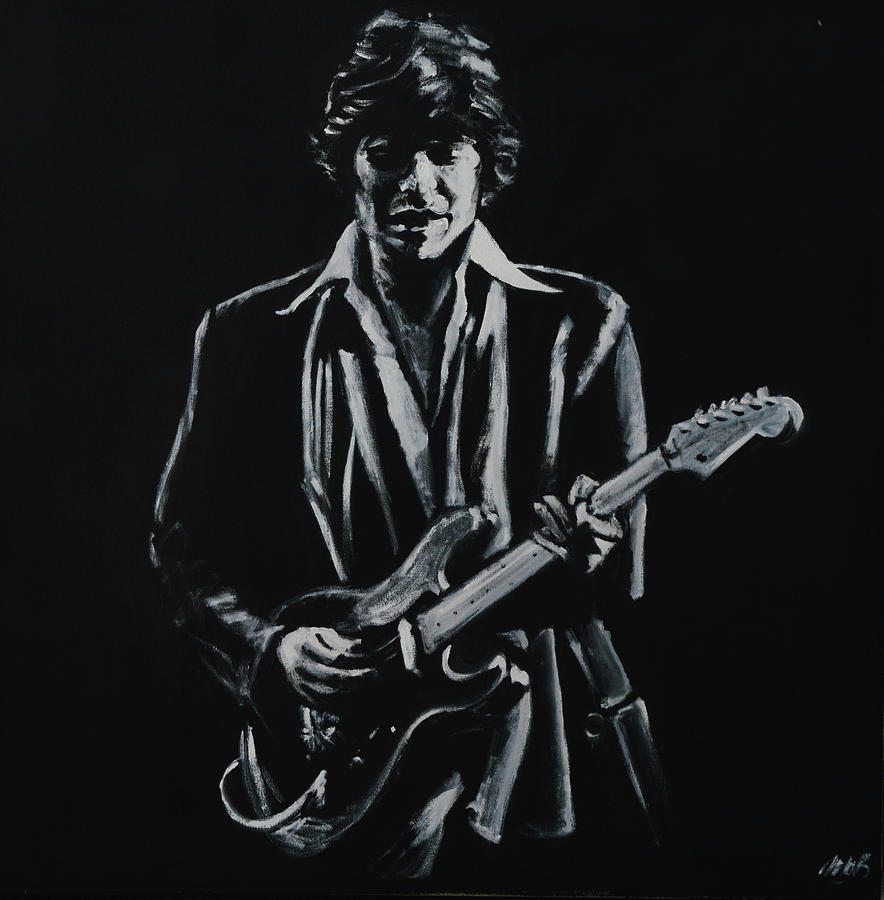 Robbie Robertson Painting by Melissa O Brien