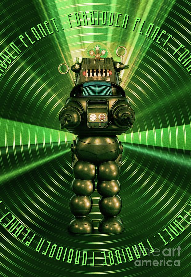 Robbie The Robot - Forbidden Planet Digital Art by Esoterica Art Agency