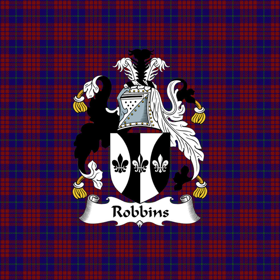 Robbins Tartan Clan Badge Weekender Tote Bag K5 Mixed Media by Chang ...