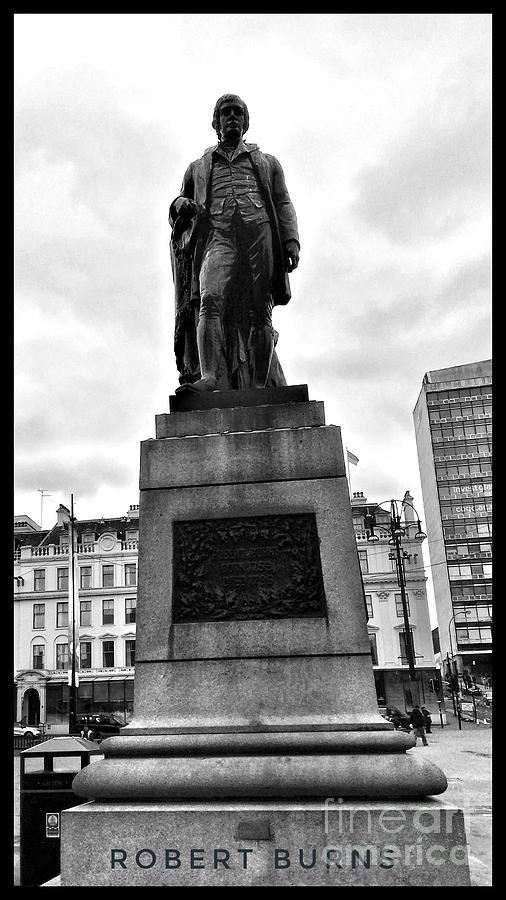 Robert Burns at George Square Photograph by Joan-Violet Stretch