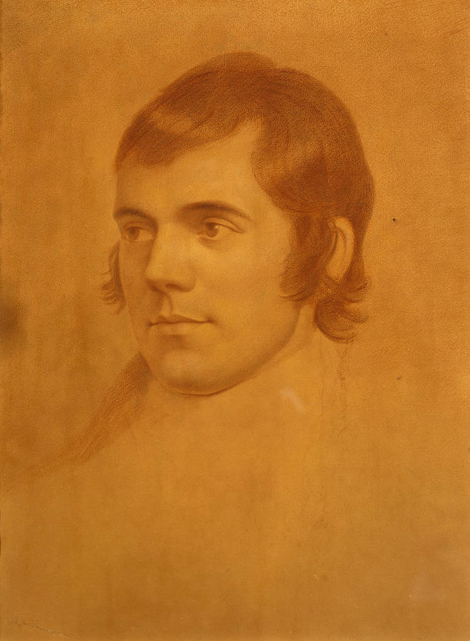 Robert Burns. Poet Drawing by Archibald Skirving
