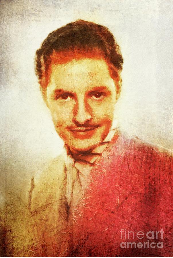 Robert Donat, Vintage Hollywood Actor Painting