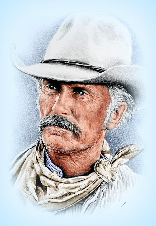 Robert Duvall as Gus McCrae Drawing by Andrew Read - Fine Art America