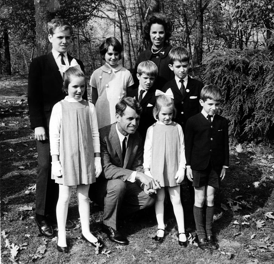 1960s Photograph - Robert F. Kennedy And Family, Top, L-r by Everett