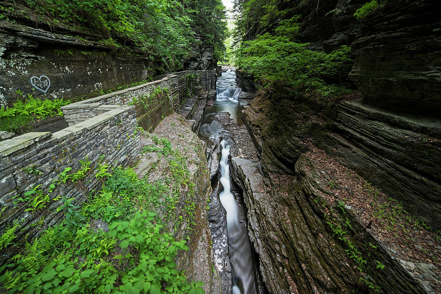 Waterfall Photograph - Robert H. Treman State Park Canal Ithaca NY by Toby McGuire