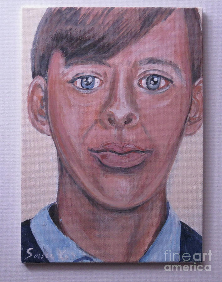 Robert in a high school. Image 5 Painting by Oksana Semenchenko