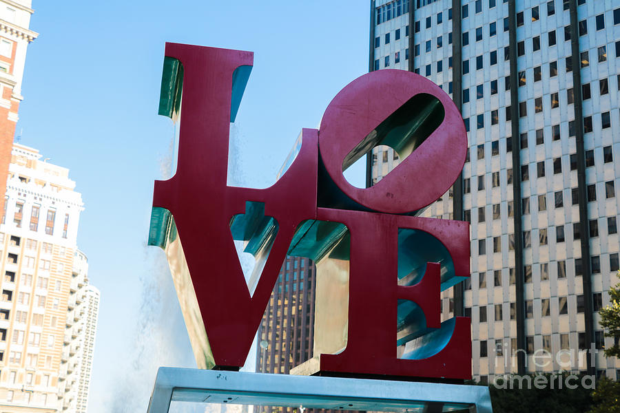 Robert Indiana Love Sculpture Photograph by Thomas Marchessault