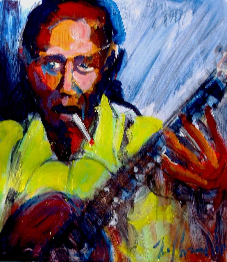 Robert Johnson Painting by Les Leffingwell