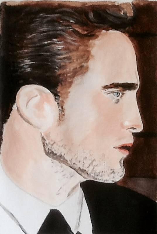 Robert Pattinson 314 Painting by Audrey Pollitt