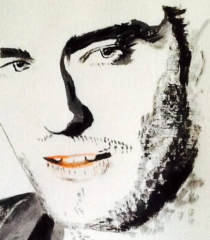 Robert Pattinson 316 Painting by Audrey Pollitt