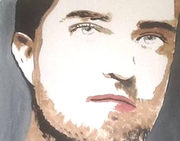 Robert Pattinson 318 Painting by Audrey Pollitt