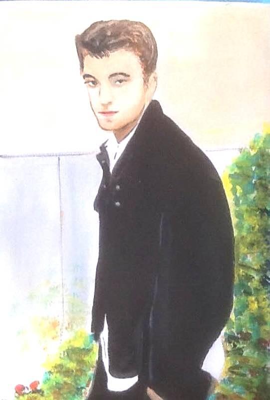 Robert Pattinson 331 Painting by Audrey Pollitt