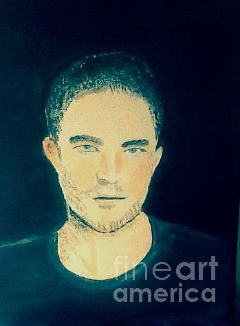 Robert Pattinson 367 Painting by Audrey Pollitt