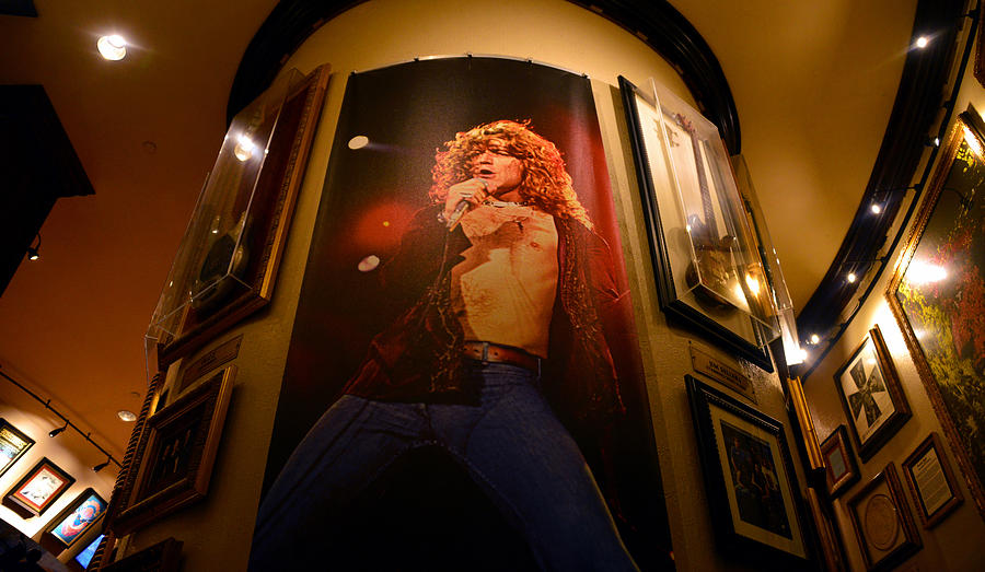 Robert Plant at the Hard Rock Photograph by David Lee Thompson