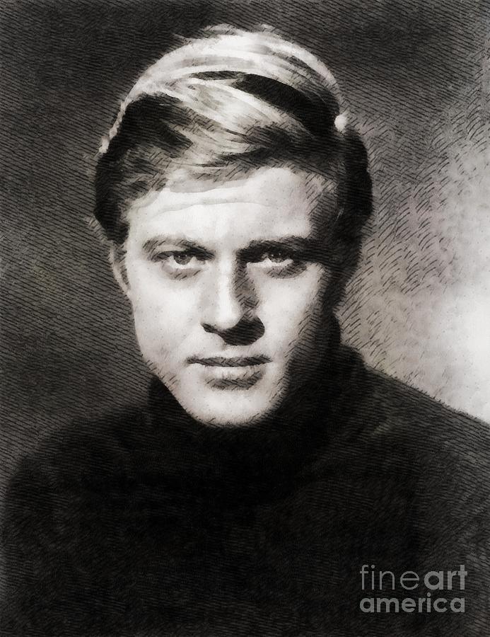 Robert Redford, Hollywood Legend By John Springfield Painting