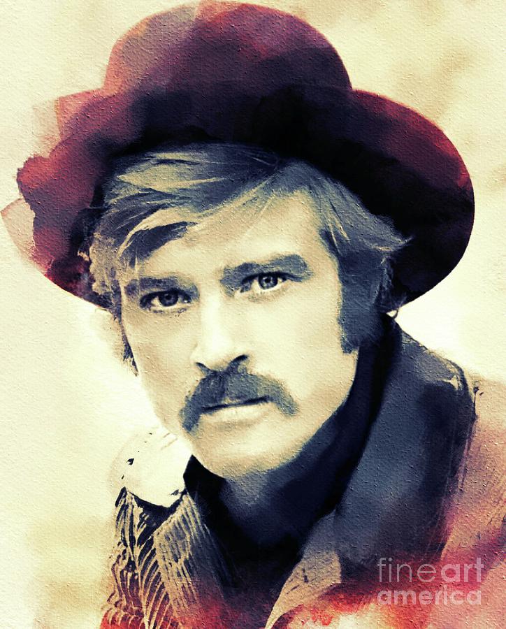 Robert Redford, Hollywood Legend Painting by Esoterica Art Agency