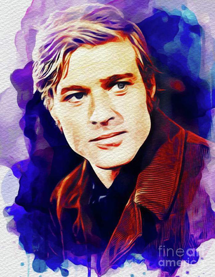 Robert Redford, Movie Star Painting by Esoterica Art Agency Fine Art