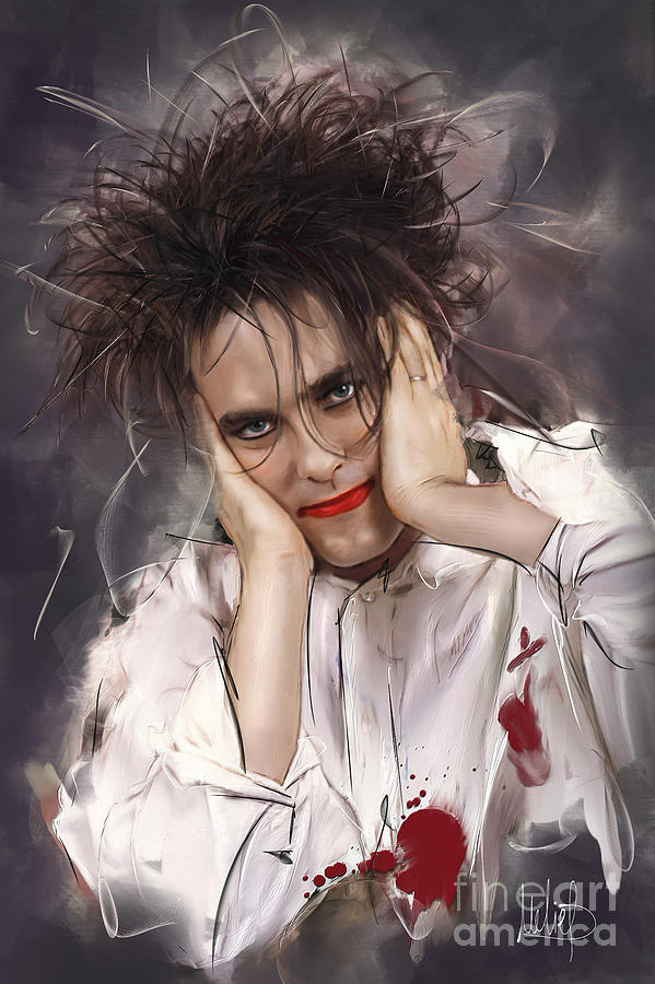 Robert Smith - The Cure Mixed Media by Melanie D