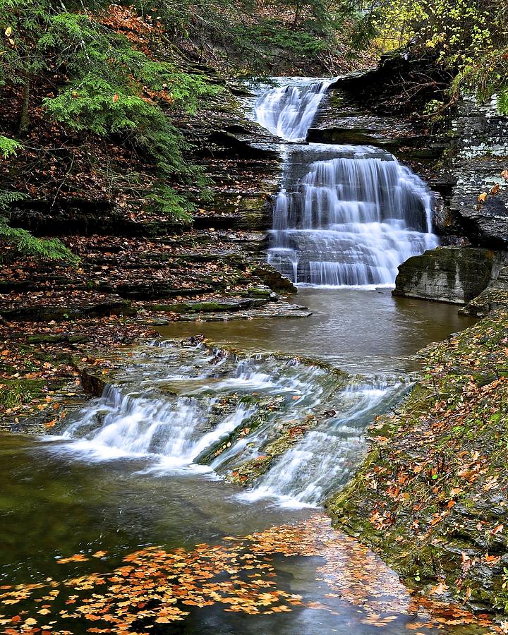 Robert Treman Waterfall Photograph by Frozen in Time Fine Art ...