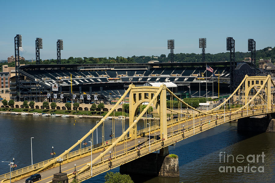 Roberto Clemente Bridge and PNC Park Pittsburgh Pennsylvania Photograph by Amy Cicconi