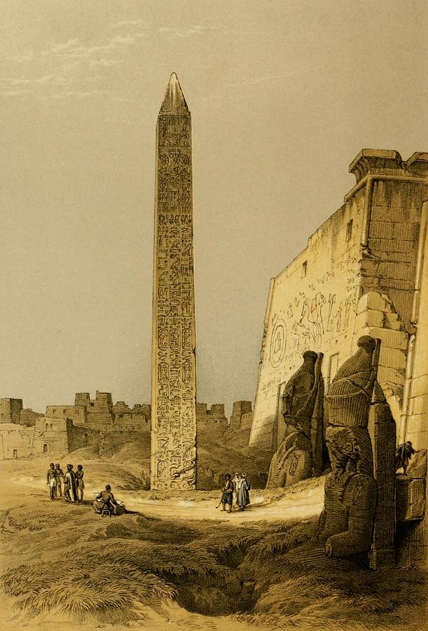 Roberts, David 1796-1864 - The Holy Land 1855, Obelisk of Luxor ...