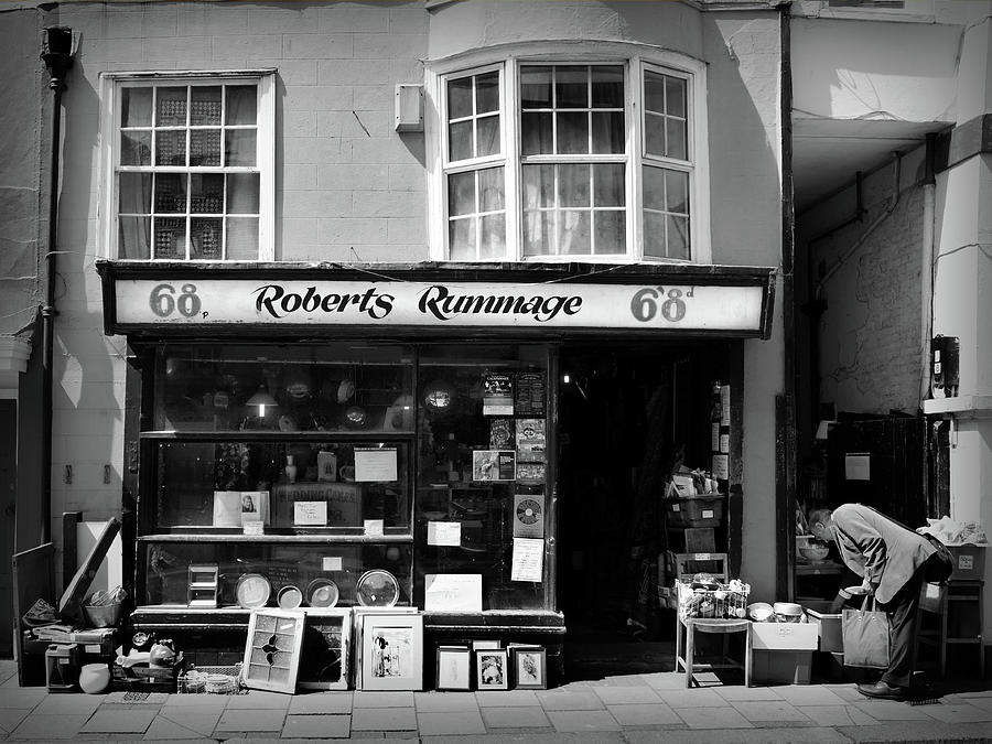 Architecture Photograph - Roberts Rummage by Mark Rogan