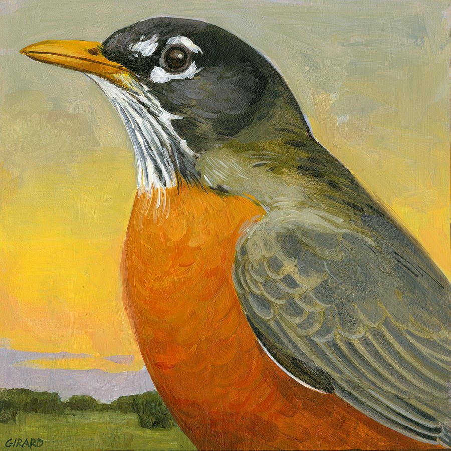 Robin Painting - Robin by Francois Girard