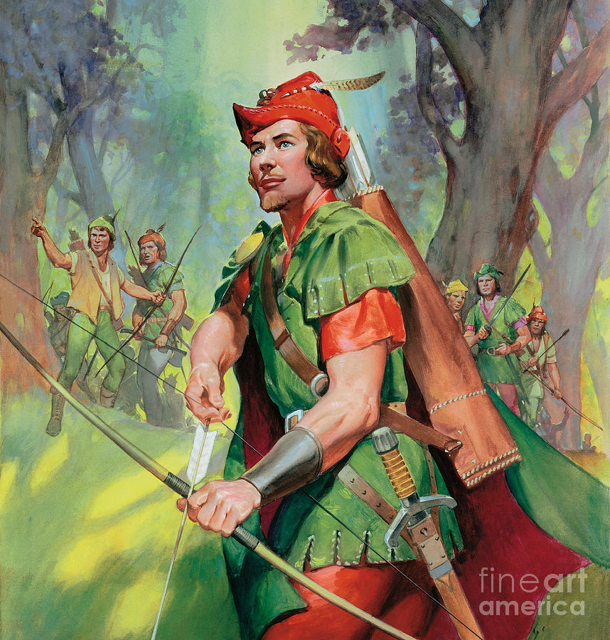 Robin Painting - Robin Hood by James Edwin McConnell