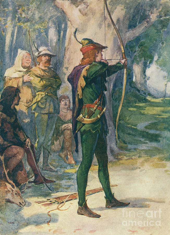Robin Painting - Robin Hood by Robert Hope