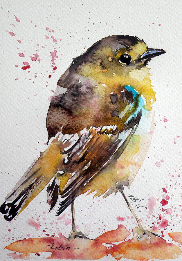 Robin Painting by Kovacs Anna Brigitta
