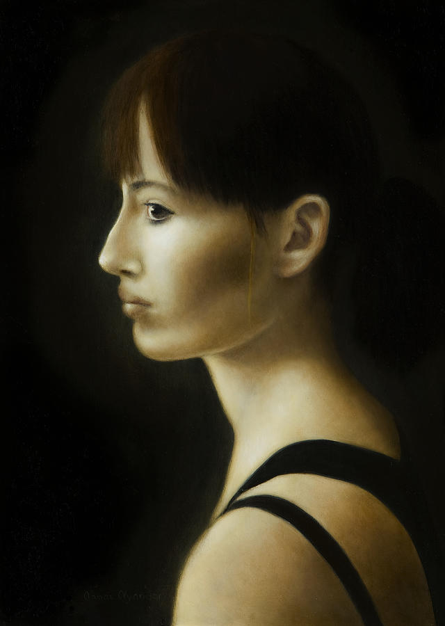 Robin Painting - Robin by Nanne Nyander Robin Painting - Robin by Nanne Nyander