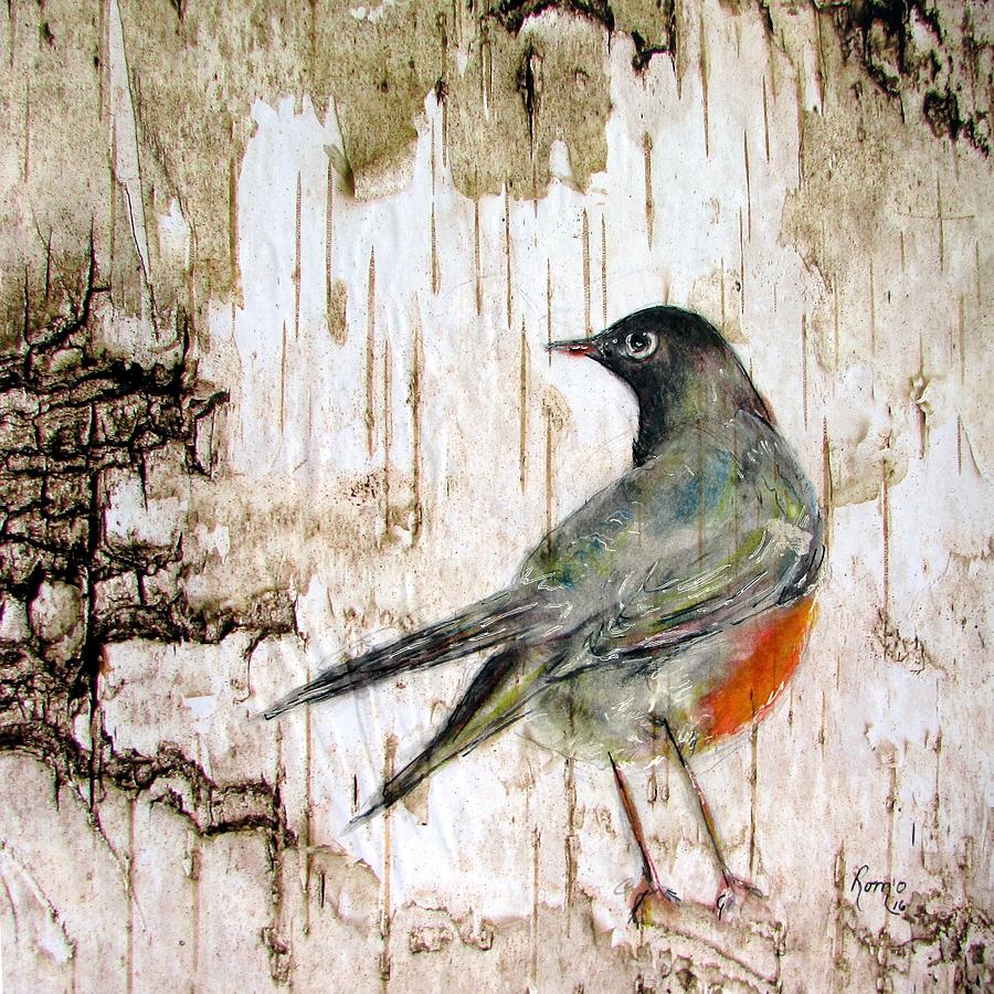 Robin Painting - Robin by Robin Monroe