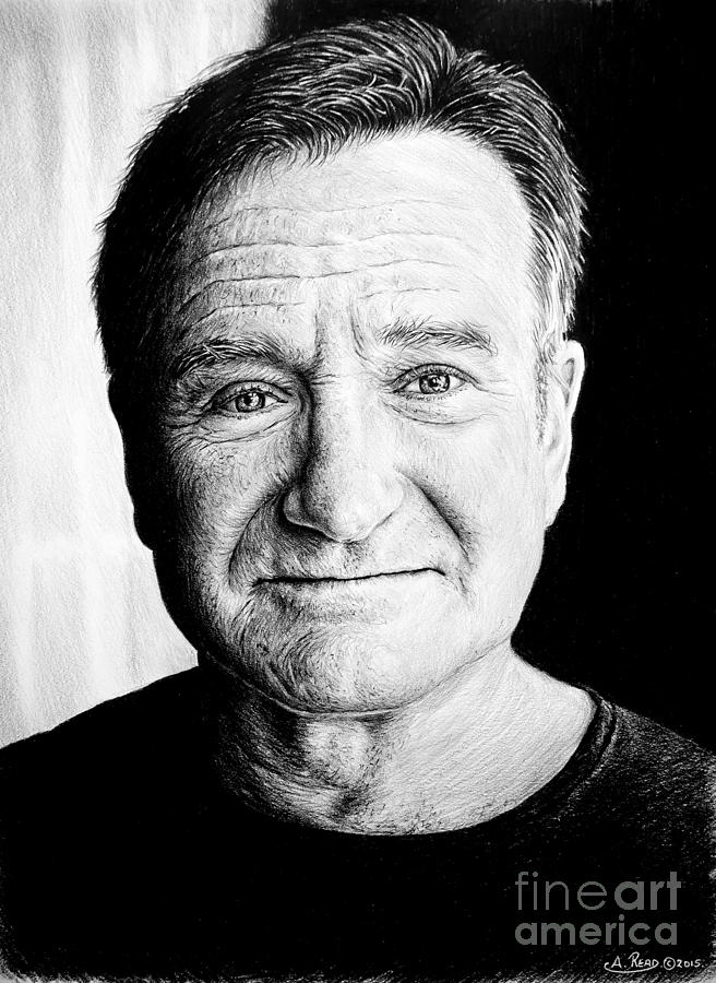 Robin Williams Drawing by Andrew Read