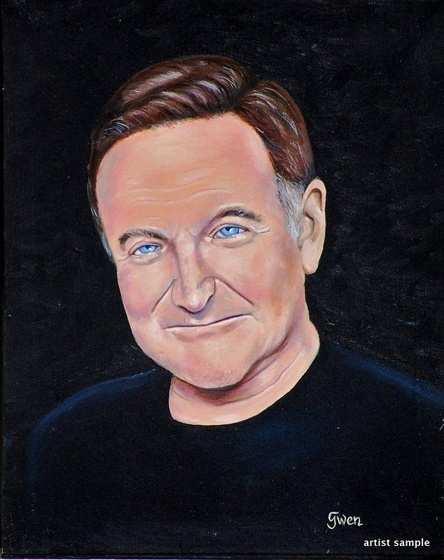 Robin Williams Painting - Robin Williams by Gwendolyn Frazier