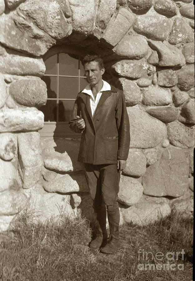 Robinson Jeffers Photograph - Robinson Jeffers at Tor House  1929 by Monterey County Historical Society